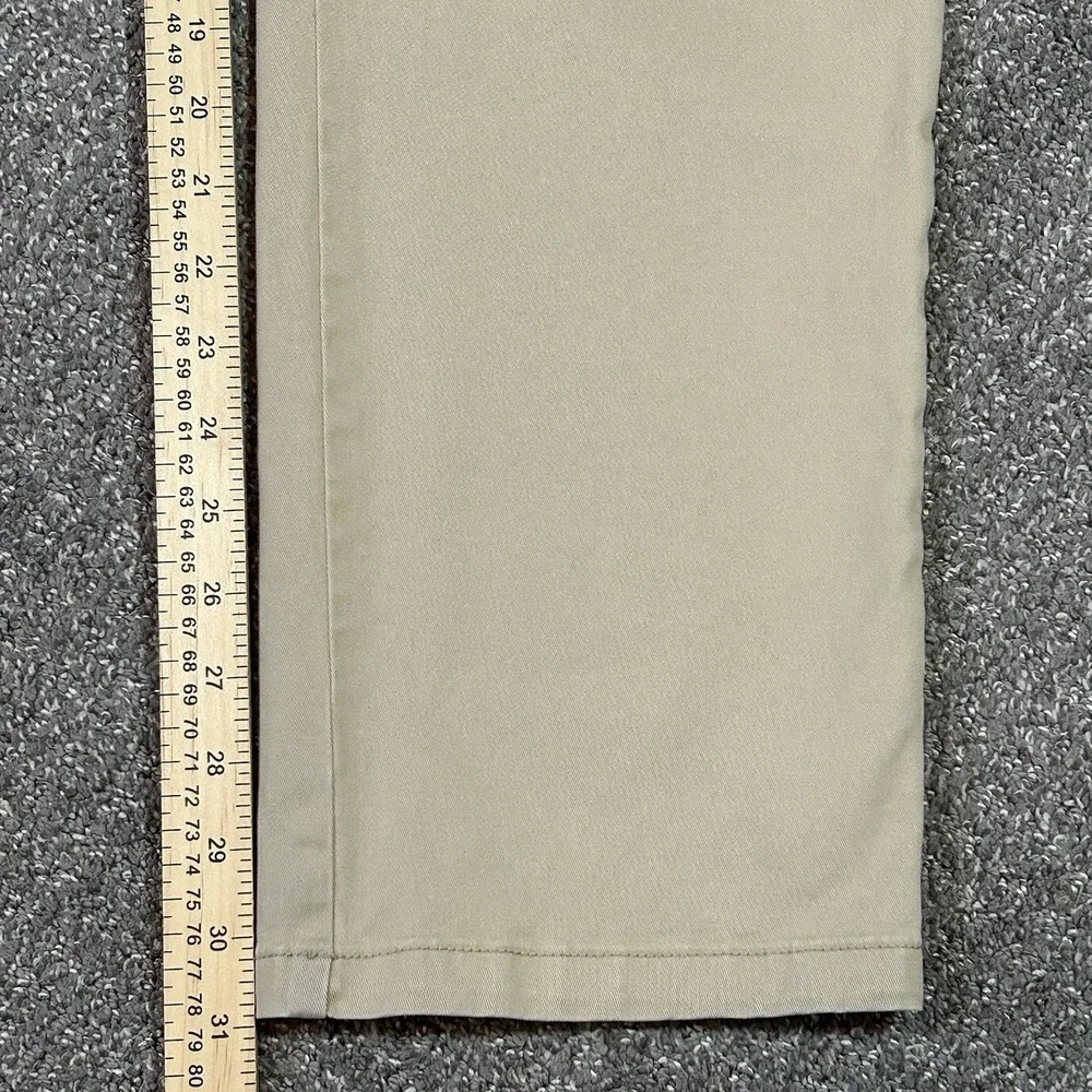Banana Republic Men's Chino Pants 36x32 Khaki Beige Stretch Flat Front